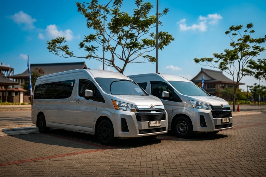 Sewa Hiace Premio Jakarta ke Tangerang Kunjungan Kerja Mustika Holiday