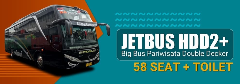 Sewa Big Bus Pariwisata Kapasitas 59 Seat dan Toilet